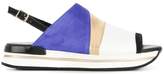 Hogan colour block slingback sandals 