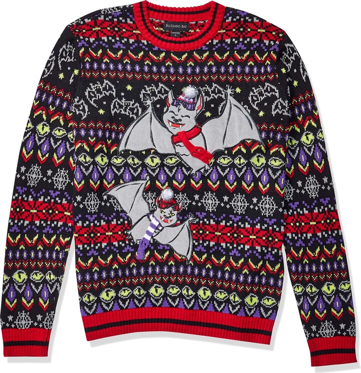 Blizzard Bay Men's Winter Bats Goth Christmas Sweater ShopStyle