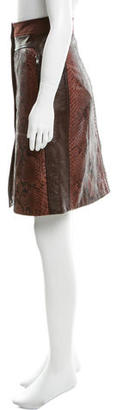 Reed Krakoff Python Knee-Length Skirt