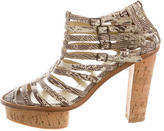 Thumbnail for your product : Opening Ceremony Embossed Platform Sandals