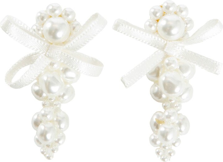 Petite Bow Cluster Earrings