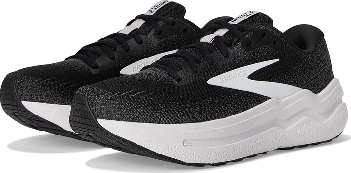Brooks Ghost Max 2 Women's Running Shoes Black/White/Orchid Ice : 5 B - Medium, Rubber