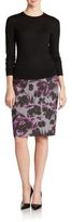 Thumbnail for your product : Lord & Taylor Floral Pencil Skirt