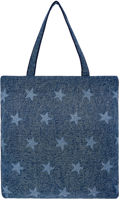 Accessorize Distressed Denim Star Shopper Bag