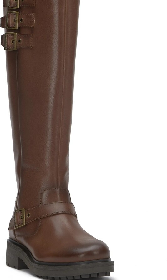 Lucky Brand Citere High Boot - Women's Pants Denim Bootcut Jeans in Dune