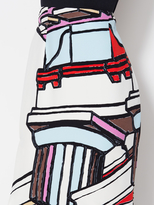 Thumbnail for your product : Balenciaga Silk Printed Pencil Skirt
