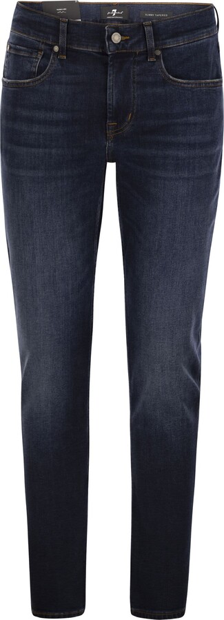 7 For All Mankind Slimmy Tapered Alto - Mid-rise Skinny Jeans
