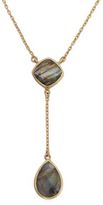 Thumbnail for your product : Lord & Taylor 18Kt Gold and Double Teardrop Necklace