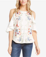 Thumbnail for your product : Karen Kane Embroidered Cold-Shoulder Top