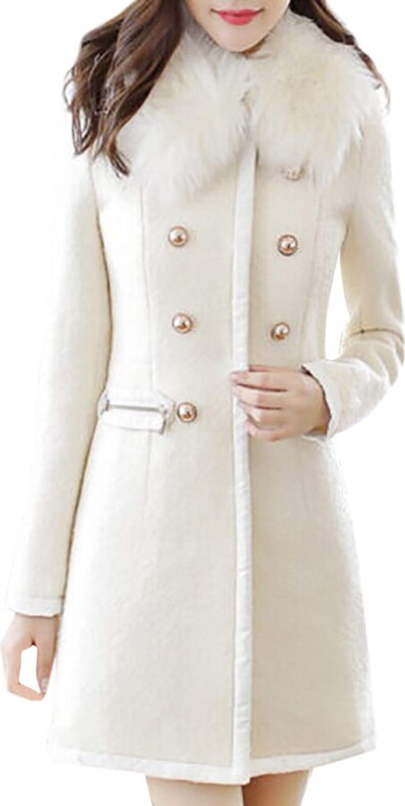 white elegant coat