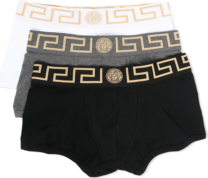 Versace Greca-border boxer tri-pack