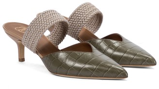 Malone Souliers Maisie croc-effect leather mules