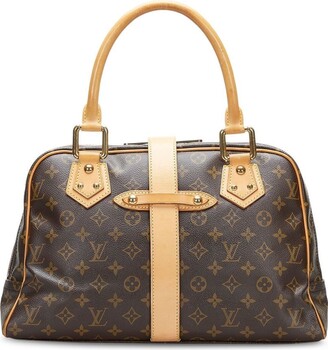 Louis Vuitton Manhattan GM Monogram Shoulder Bag Satchel Purse Zip