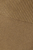 Thumbnail for your product : Altuzarra Cynthia Cropped Cashmere And Cotton-blend Pants - Army green
