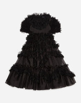 Thumbnail for your product : Dolce & Gabbana Organza Dress With Ruffle