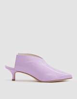 Thumbnail for your product : Tibi Jase Crinkled Patent Leather Mule in Lavender