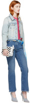 Thumbnail for your product : Off-White Blue Cropped Leg Jeans