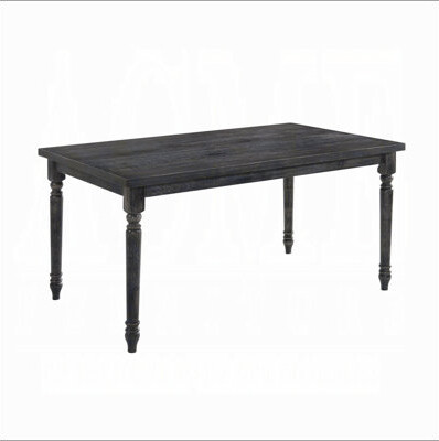 One Allium Way Weathered Grey Dining Table with Rectangular Top
