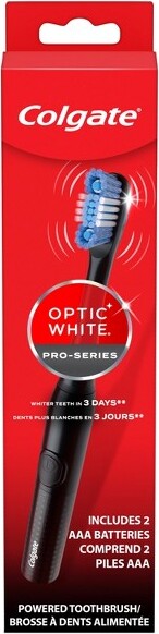 Colgate ColgateOpticWhiteProSeriesSonicBatteryPoweredToothbrush-Black