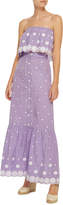 Thumbnail for your product : Miguelina Aiden Embroidered High-Rise Cotton Skirt
