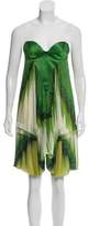 Thumbnail for your product : Roberto Cavalli Silk Abstract Dress w/ Tags