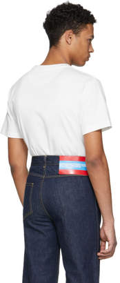 Calvin Klein White Text Logo T-Shirt