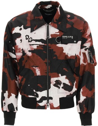 Camouflage Nylon Bomber Jacket Luisaviaroma Men Clothing Jackets Bomber Jackets 