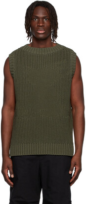 we11done Khaki Cotton Vest