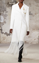 Thumbnail for your product : Ellery Tin Can Fringed Slim Line Coat