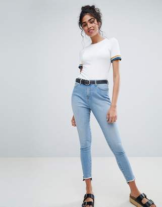 Co Brooklyn Supply Brooklyn Supply Skinny Jeans with Zipped Step Hem