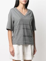 Thumbnail for your product : Fabiana Filippi oversized V-neck T-shirt