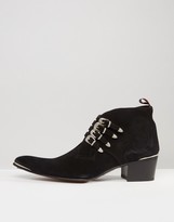 Thumbnail for your product : Jeffery West Sylvian Leather Buckle Boots