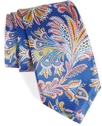 David Donahue Men's Paisley Silk Tie