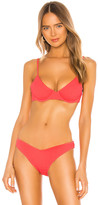 Thumbnail for your product : Tori Praver Swimwear Everett Smocked Bikini Top