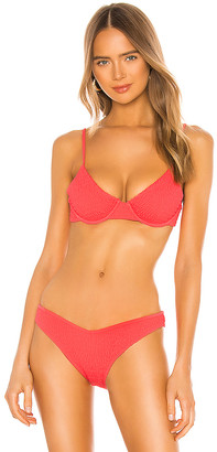 Tori Praver Swimwear Everett Smocked Bikini Top