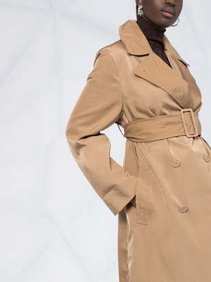 MM6 MAISON MARGIELA Double-Breasted Belted Trench Coat