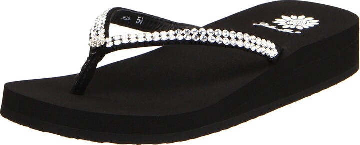 yellow box women's jello sandal