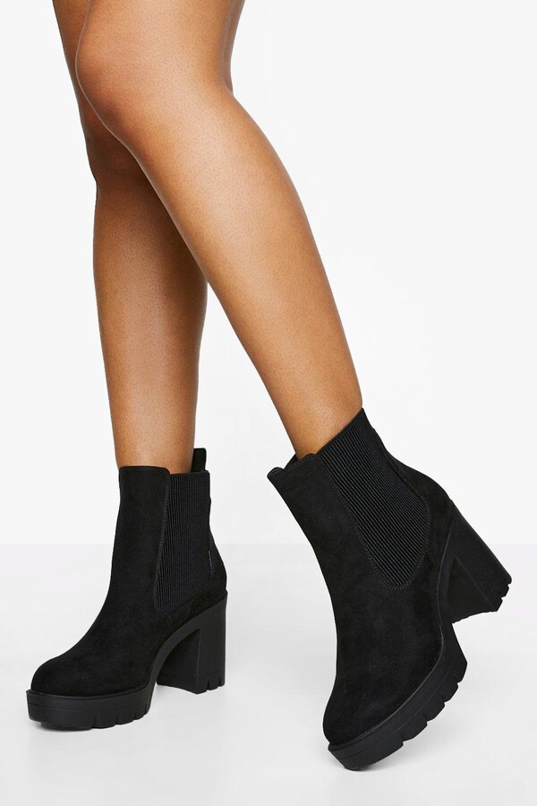 boohoo wedge boots
