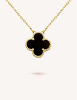 Thumbnail for your product : Van Cleef & Arpels Women's Yellow Gold Vintage Alhambra And Onyx Pendant