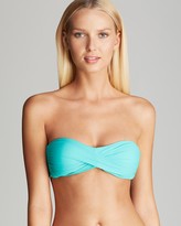 Thumbnail for your product : Carmen Marc Valvo Mediterranean Solids Twist Bandeau Bikini Top