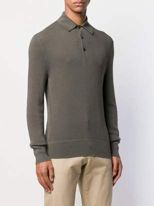 Tom Ford textured fitted polo shirt