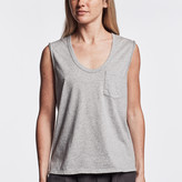 Thumbnail for your product : James Perse Vintage Heathered Pocket Tank