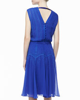 Thumbnail for your product : Catherine Deane Ordrea Sleeveless Eyelet & Embroidered Dress