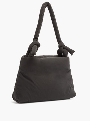 Kassl Editions Lady Pop Oil Knotted-strap Padded Shoulder Bag - Black
