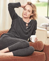 Thumbnail for your product : Neiman Marcus Cashmere Lace-Up Top