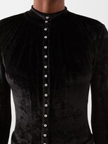Thumbnail for your product : Rabanne Handkerchief-hem Velour Dress