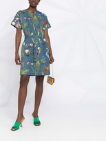 Thumbnail for your product : Boutique Moschino Floral-Print Belted Dress