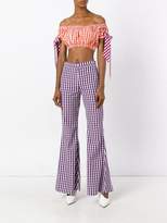 Thumbnail for your product : House of Holland flared gingham trousers