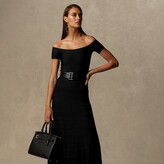 Thumbnail for your product : Ralph Lauren Collection Ralph Lauren Knit Off-the-Shoulder Cocktail Dress