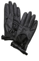 Thumbnail for your product : Carolina Amato Bow Moto Gloves